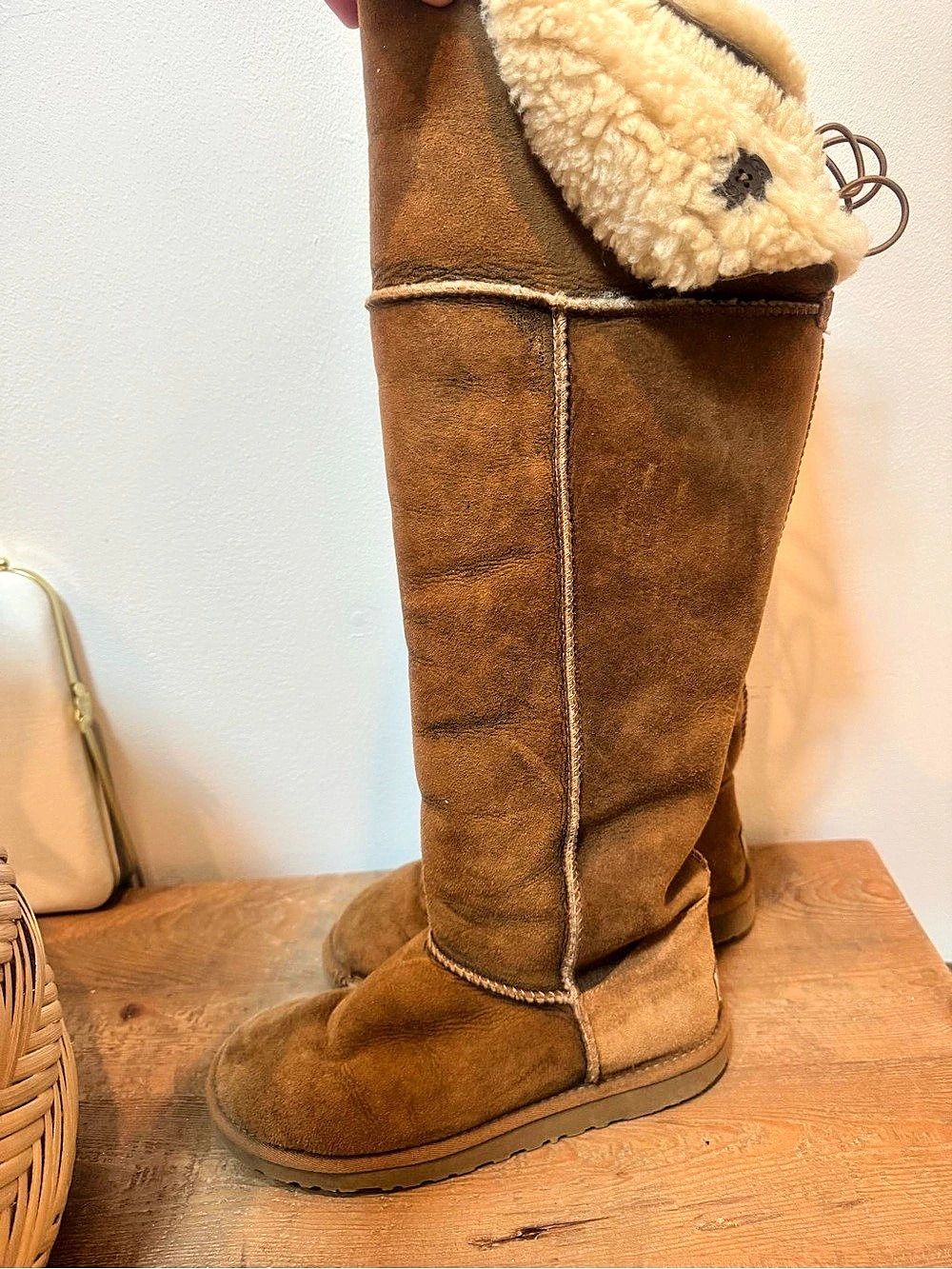 UGG Bailey over the knee Shearling Boots in Brown